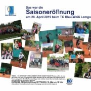 Tennisclub Blau-Weiß Lemgo | Bericht Saisoneröffnung 2019