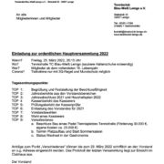 Einladung JHV 2022 VSa 08.03.2022 | Tennisclub Blau-Weiß Lemgo